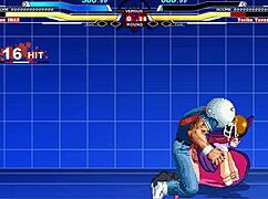 Brian Vs Yoriko In Cartoon Anime Battle Scene