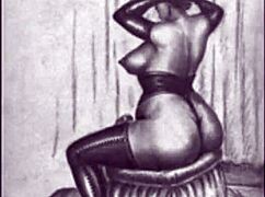 Vintage erotic art collection featuring cartoon and anime styles.