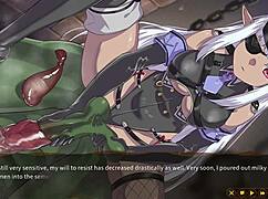in this hentai game, the dryad spirit gets impregnated through perverted play