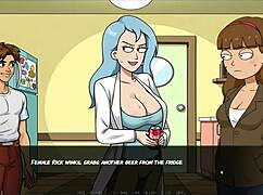 Watch Morty's sister squirt in the shower