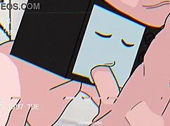 TV woman and cameraman in intense Skibidi Toilet sex animation.