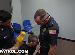 Gay Patrol - Pimp Gets Busted And His Gay Hoes Take Cop Dick For Daddy