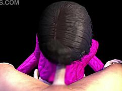 in this 3d anime, the big sister BLOWS everyone