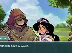 akaburs star channel features princess with big tits in hentai game part 54