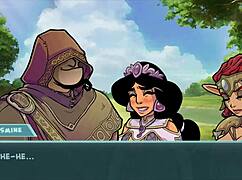 akaburs star channel features princess with big tits in hentai game part 54