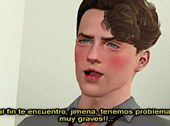 i'm watching corazones criminales chapter 6 with intense yaoi scenes in sims 3