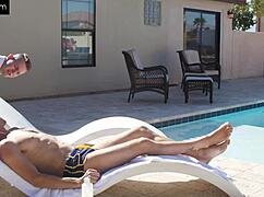 Trent rails his poolboy's butthole in the summer sun! 🔥