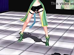 sinon from sword art online mmd