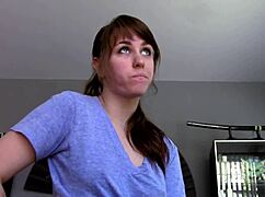 My stepbrother just won't leave me alone during taboo hentai roleplay.