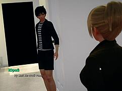 Hey, wanna ride this monster cock with me? Blonde big tits babe in POV gameplay, My Bully Is My Lover Part 13.