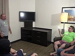 tadople's improv class turns into cum-filled gangbang