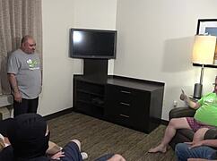 tadople's improv class turns into cum-filled gangbang