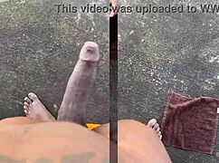 Daddyblackxxx1 Fucks Ericsockz Outdoors In The Park.
