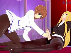 hey, check nanoha takamachi and fate testarossa in wild lesbian and futanari action from magical girl lyrical nanoha strikers hentai!