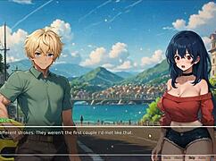 Hey, wanna tease your boyfriend with voyeur ideas in this hentai game?