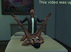 monalisa in pink bra seduced and fucked doggystyle, bent over cowgirl riding her mother in law.