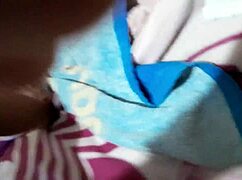 Homemade fingering ending in mouth and creampie