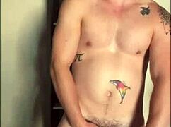 Twink Jerks Off His Big Cock in Sunlight