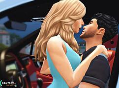 mia hayes drives a porsche in this animated adventure