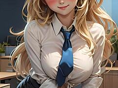 i cant beleive lily summers in the offce like that! its so hot.