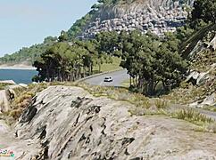 mia hayes drives a porsche in this animated adventure