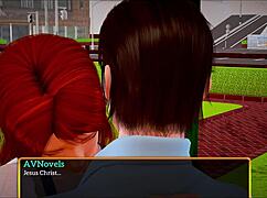 i got a new family in this cartoon episode with redhead teens and amateurs.