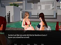 In My New Family Episode 113, The Teen And Milf Get Kinky With Small Tits