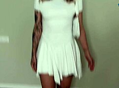 Stubborn redhead candidate auditions with intense deepthroat blowjob in POV