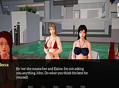 In My New Family Episode 113, The Teen And Milf Get Kinky With Small Tits