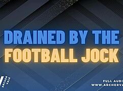 Football jock tricked into age gap puppy play humiliation in garage