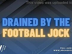 Football jock tricked into age gap puppy play humiliation in garage