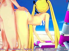 Marie Rose Bikini Sex On Beach In 3d Cartoon Fantasy