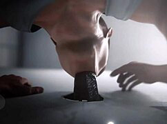 Yo, check this army bathroom blowjob animation with cum swallowing!