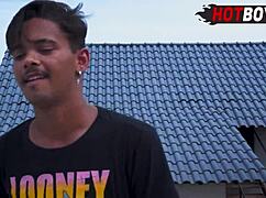 Teen Girl Blows Cock In Threesome With Monster Dick