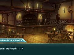 Ashelin, the anime princess with shaved pussy and big tits, gets fucked hard in this hentai game scene?