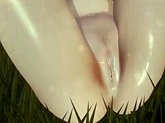 Uncensored Hentai 3D Alana Punished and Masturbates Outdoors to Instructions