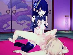 Shogun Raiden in Uncensored Genshin Impact Hentai 3D with Wild Ass and Pussy Play