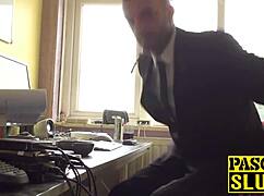 Busty Sub Milf Ass Destroyed Before Having A Taste Of Cum!