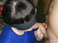 Home Blowjob with Huge Cumshot