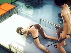 Final Fantasy Hentai: Yuffie Gets Wild Sex on Hospital Bed in Cosplay
