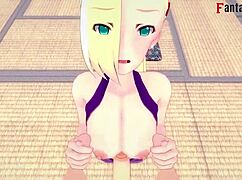 ino yamanaka gives titijob then gets fucked doggystyle by naruto 😘