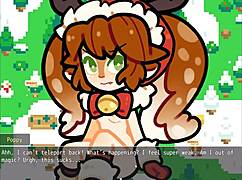 poppy from lol stars in christmas hentai game episode one