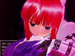 Girl B Hero Battles Monster Lord