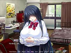 grabbing huge tits in anime bribe