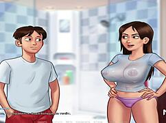 Summertime Saga episode one seventeen, glad to meet her