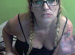 Anime Girl Masturbates While Smoking with Painted Lips