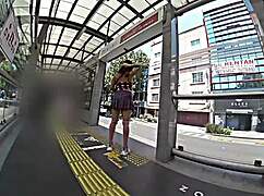 I hopped on the bus in skirt and thong, craving dick for a grind!