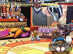 Brian battles shokuhou in hentai cumshot