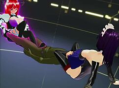 Girl B Hero Battles Monster Lord