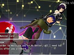 Girl B Hero Battles Monster Lord